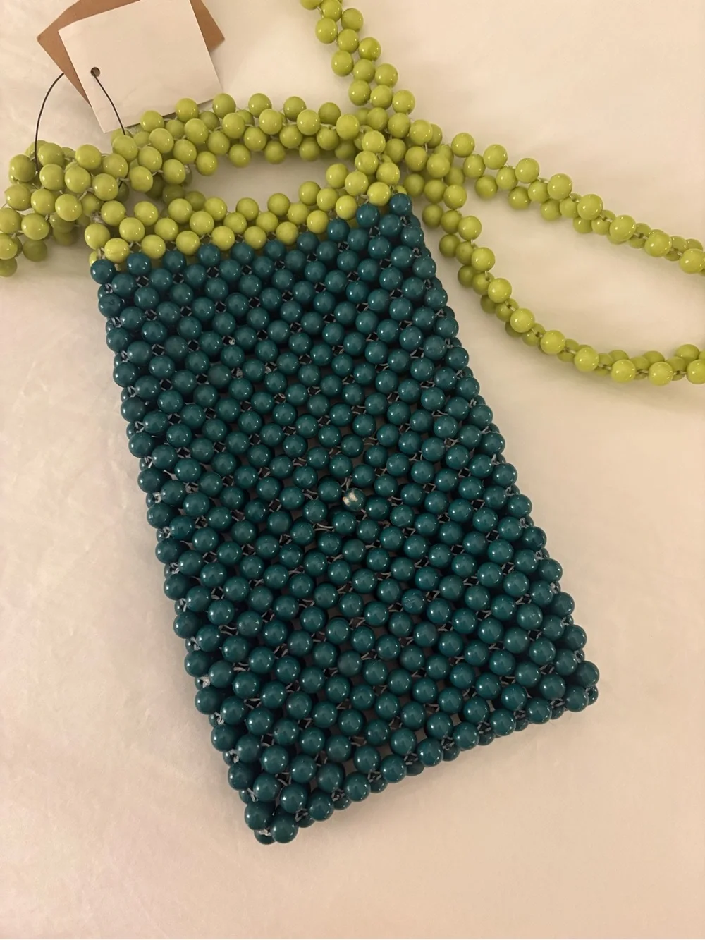 Brand New Handmade Acrylic Bead Crossbody Bag